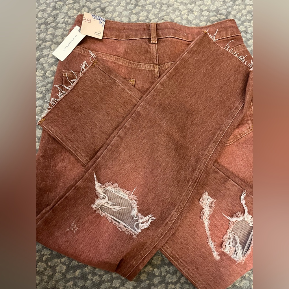 Anthropologie Pilcro Vintage Straight Jeans Size 28